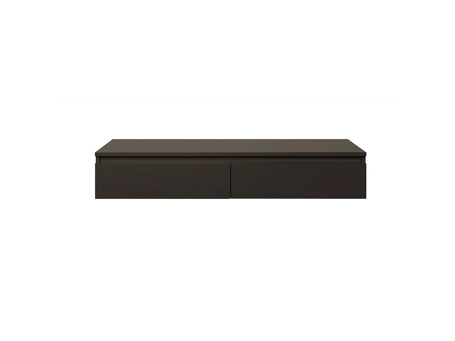 Coiffeuse bureau avec 2 tiroirs - 120 cm - noir- BEMMI