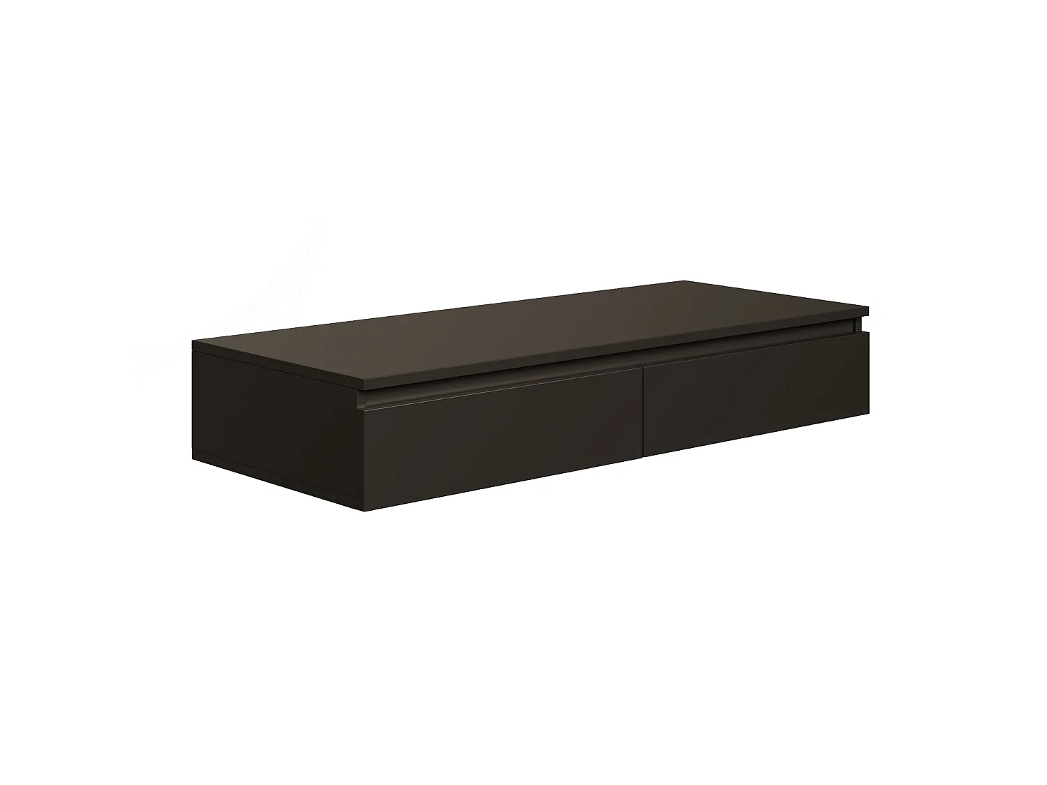 Tocador con scrivania e 2 cassetti -120 cm -nero -BEMMI