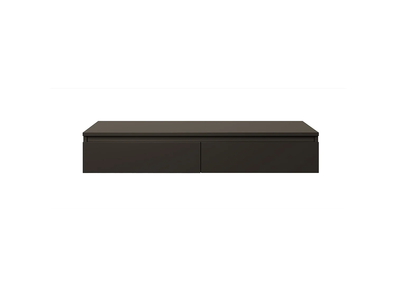 Tocador con scrivania e 2 cassetti -120 cm -nero -BEMMI