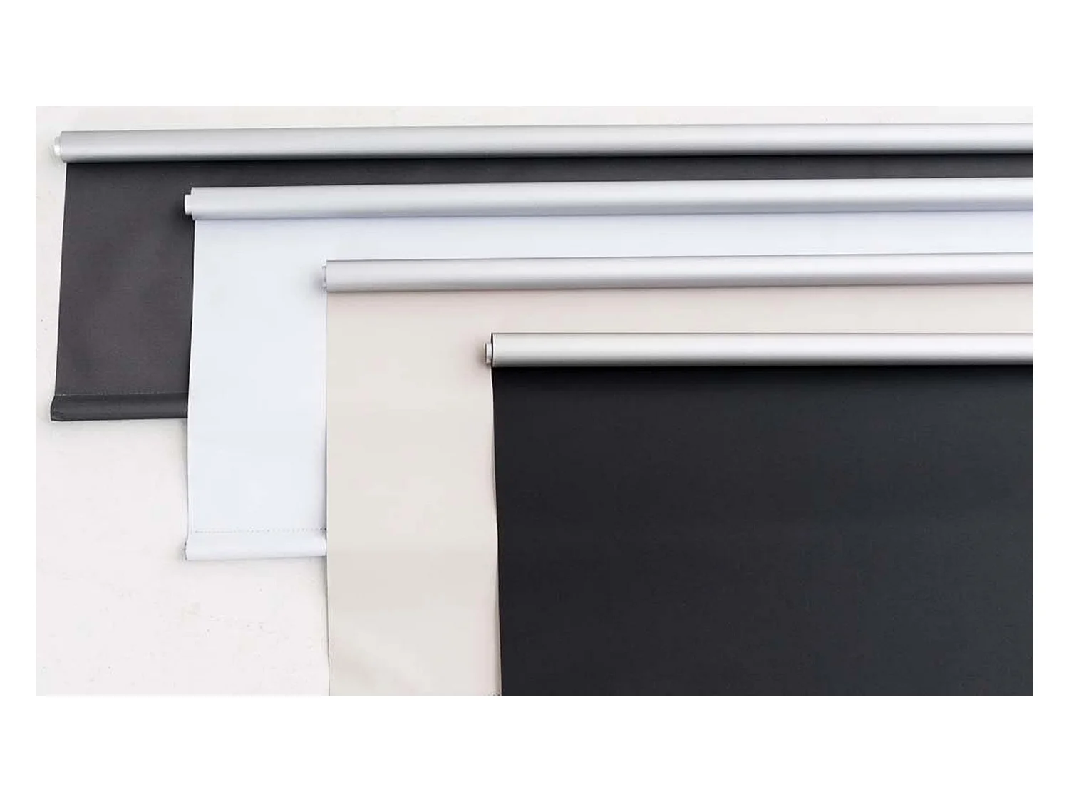 Store enrouleur - Tissu - Blanc - PP3