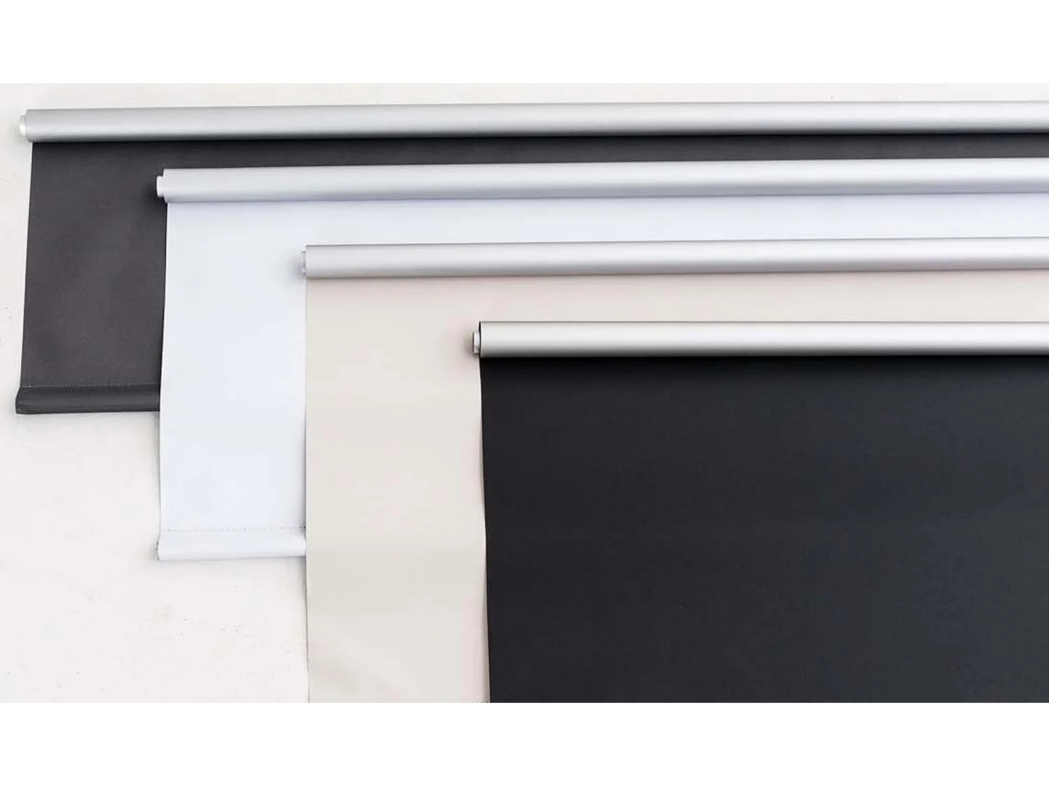 Store enrouleur - Tissu - Blanc - PP3