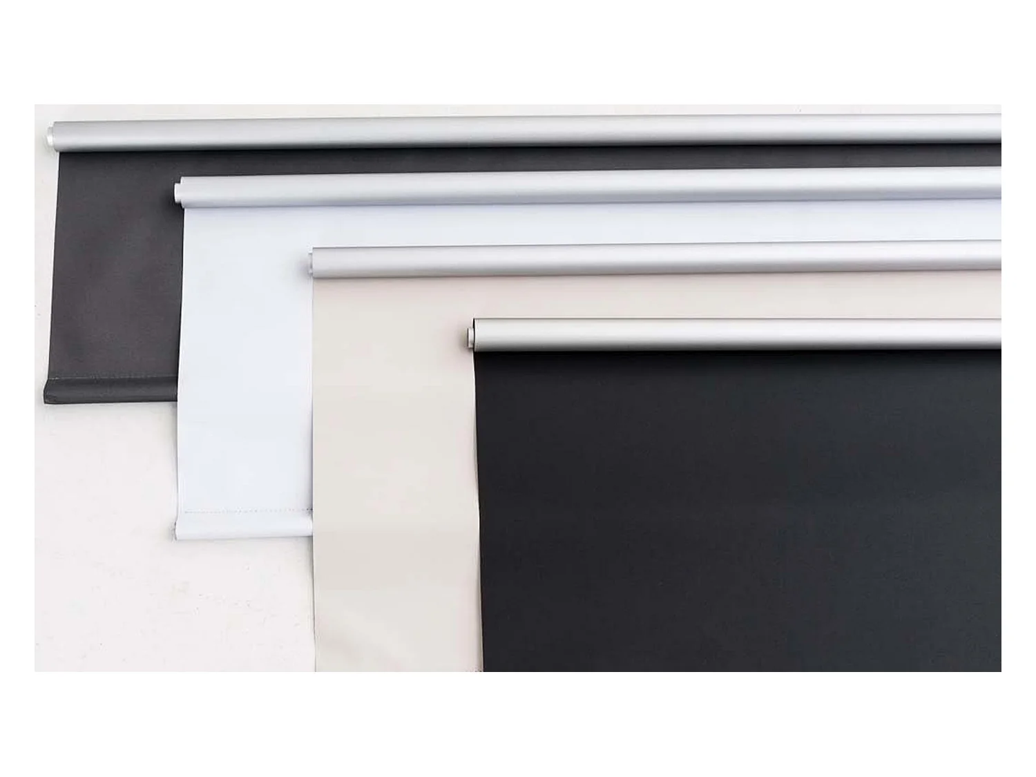 Store enrouleur - Tissu - Noir - PP3