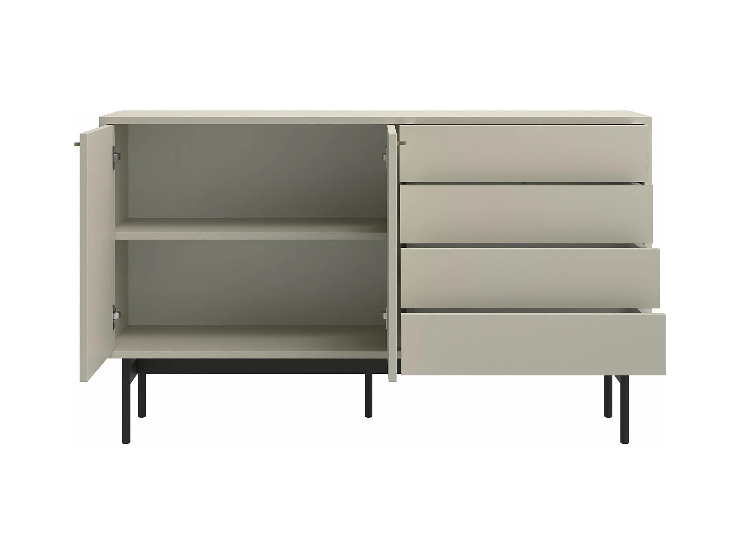 Sideboard mit 4 Schubladen - Greige - 154 cm - OLAR