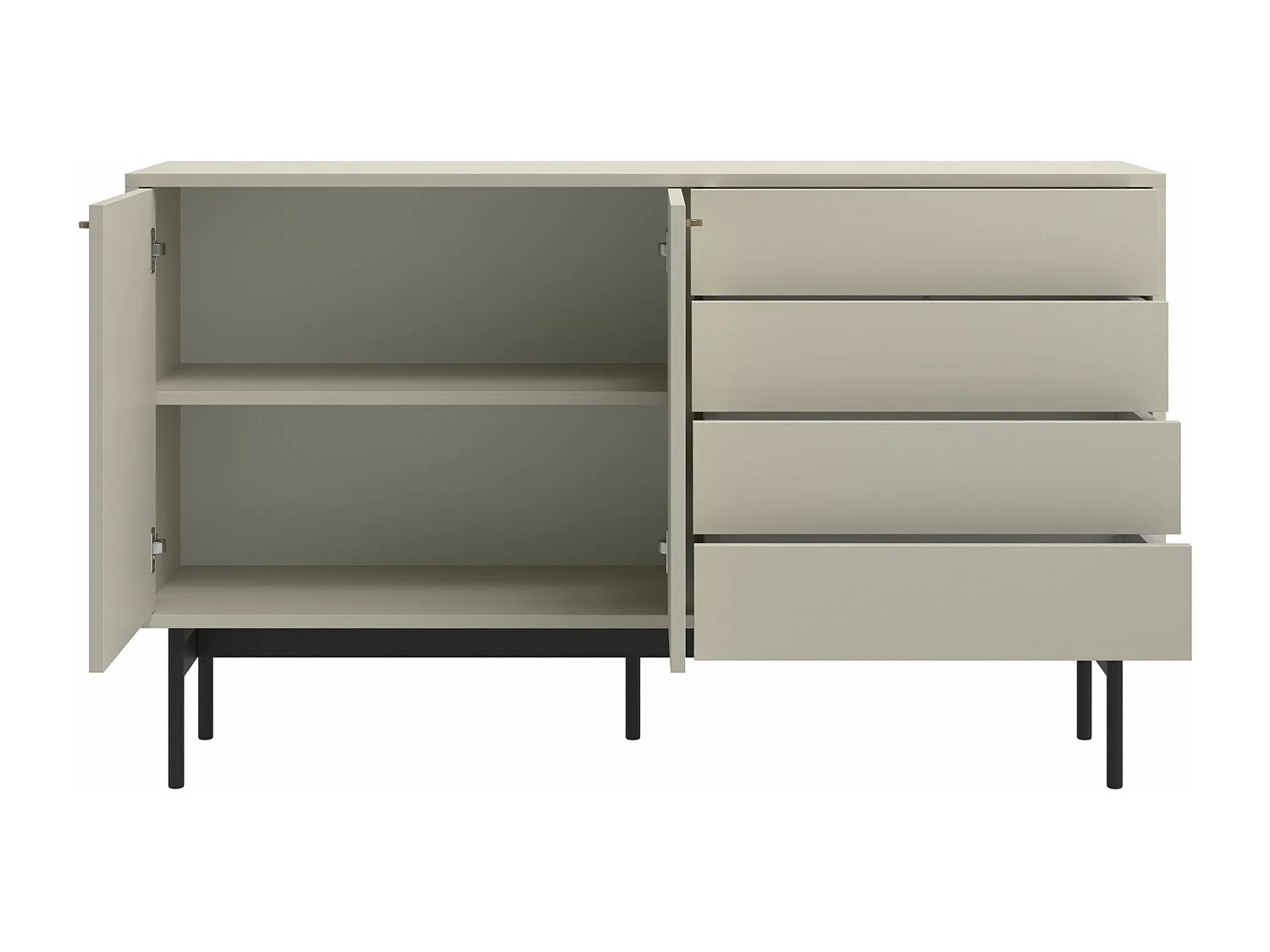 Sideboard mit 4 Schubladen - Greige - 154 cm - OLAR