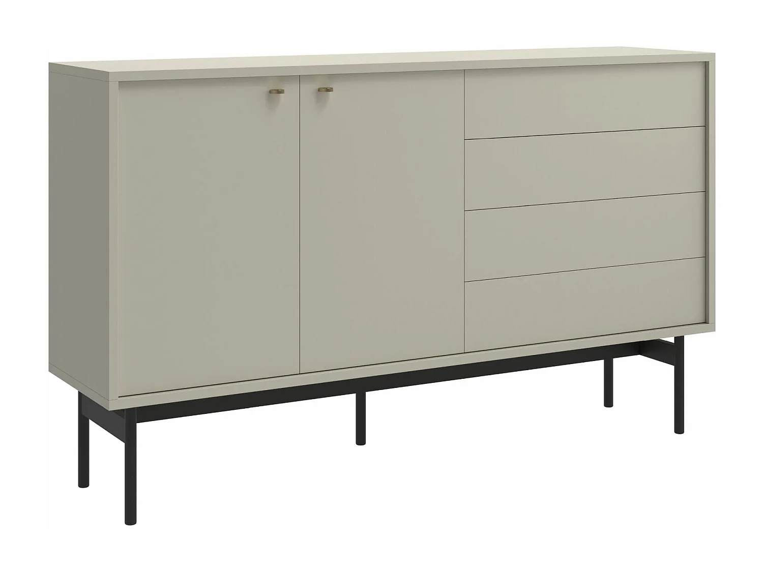 Sideboard mit 4 Schubladen - Greige - 154 cm - OLAR