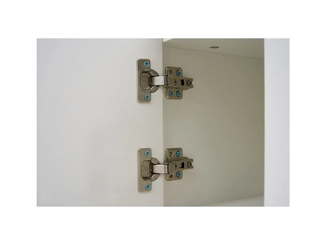 Table basse avec mécanisme de levage moderne double espace de rangement caché blanc