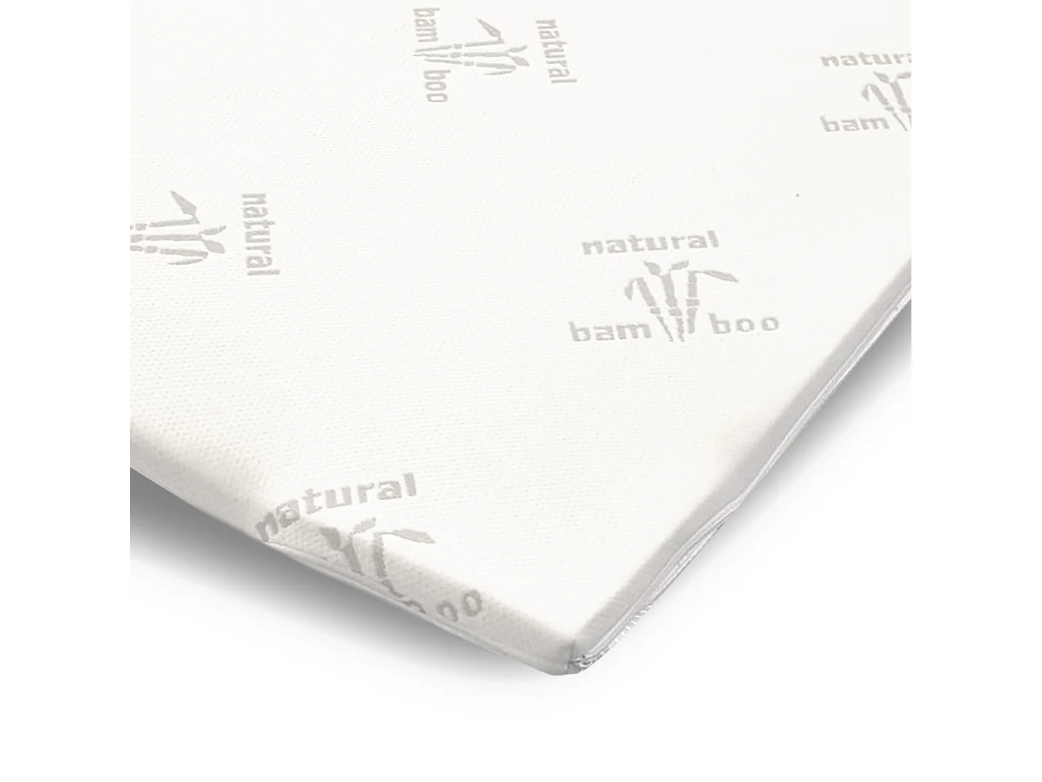 The White Stone Topper 130 x 190 cm | Correcteur de Matelas Ergonomique | Rembourrage en Ouate Soft | Hauteur 5 cm | Tissu Respirant, Antiallergique