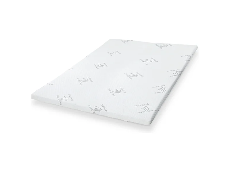 The White Stone Topper 180 x 200 cm | Ergonomischer Matratzen-Topper | Weiche Vliesfüllung | Höhe 5 cm | Atmungsaktiver und milbenresistenter Stoff