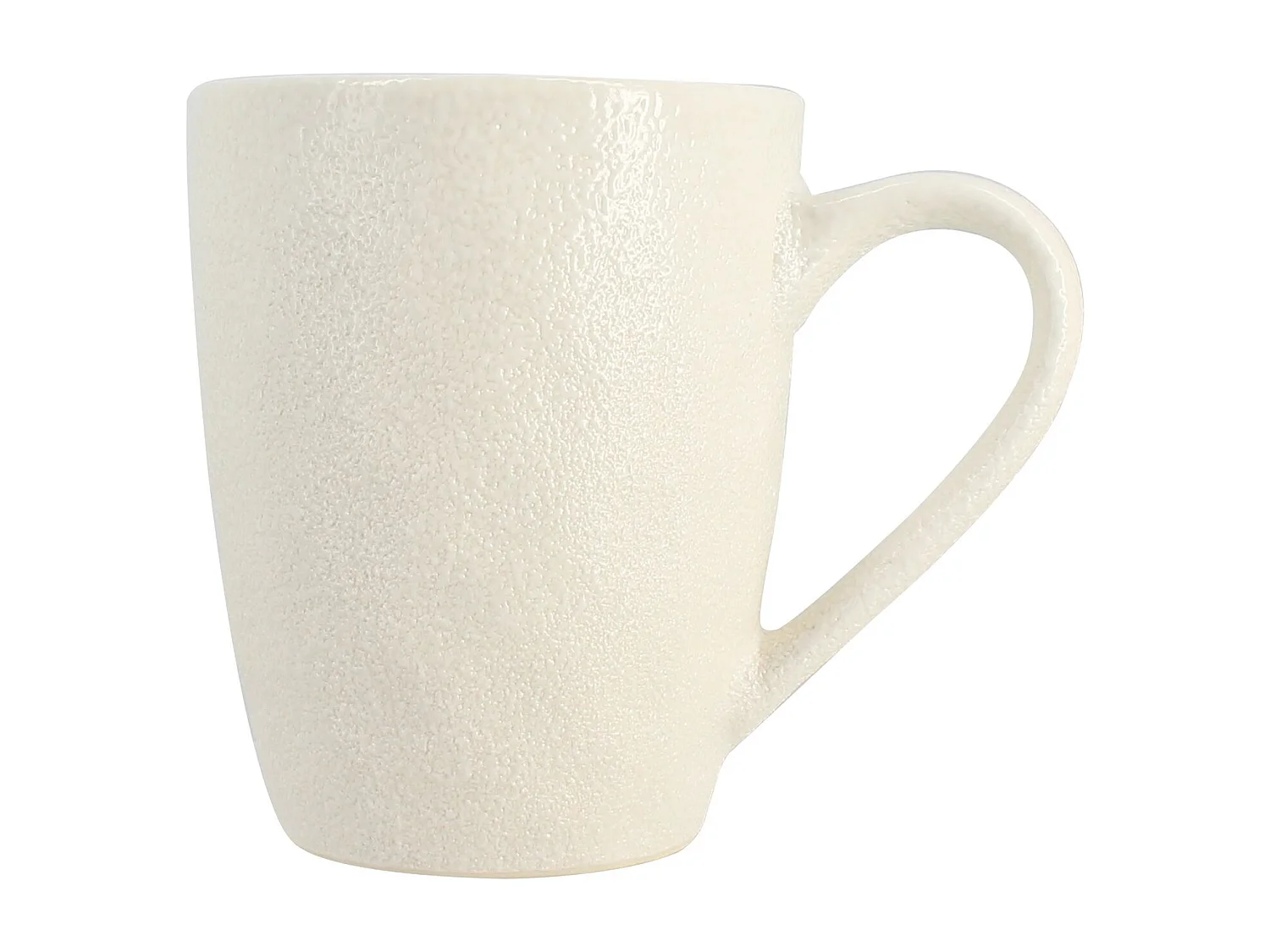 Ogo Living - Lot De 6 Mugs Snowstack 33cl En Gres Blanc Mat