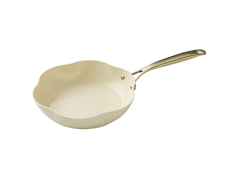 Menastyl - Poele Dahlia 26cm En Aluminium Recycle Beige