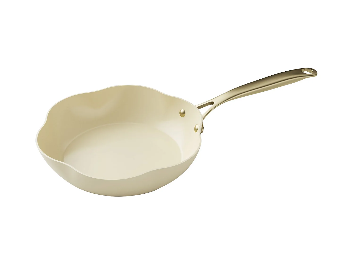 Menastyl - Poele Dahlia 26cm En Aluminium Recycle Beige