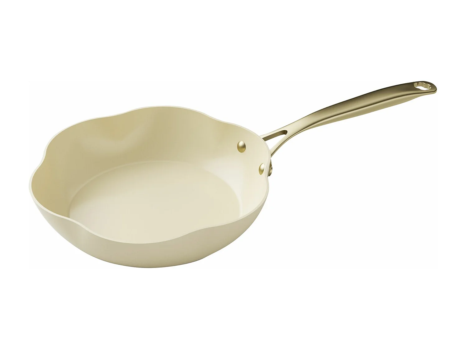 Menastyl - Poele Dahlia 20cm En Aluminium Recycle Beige