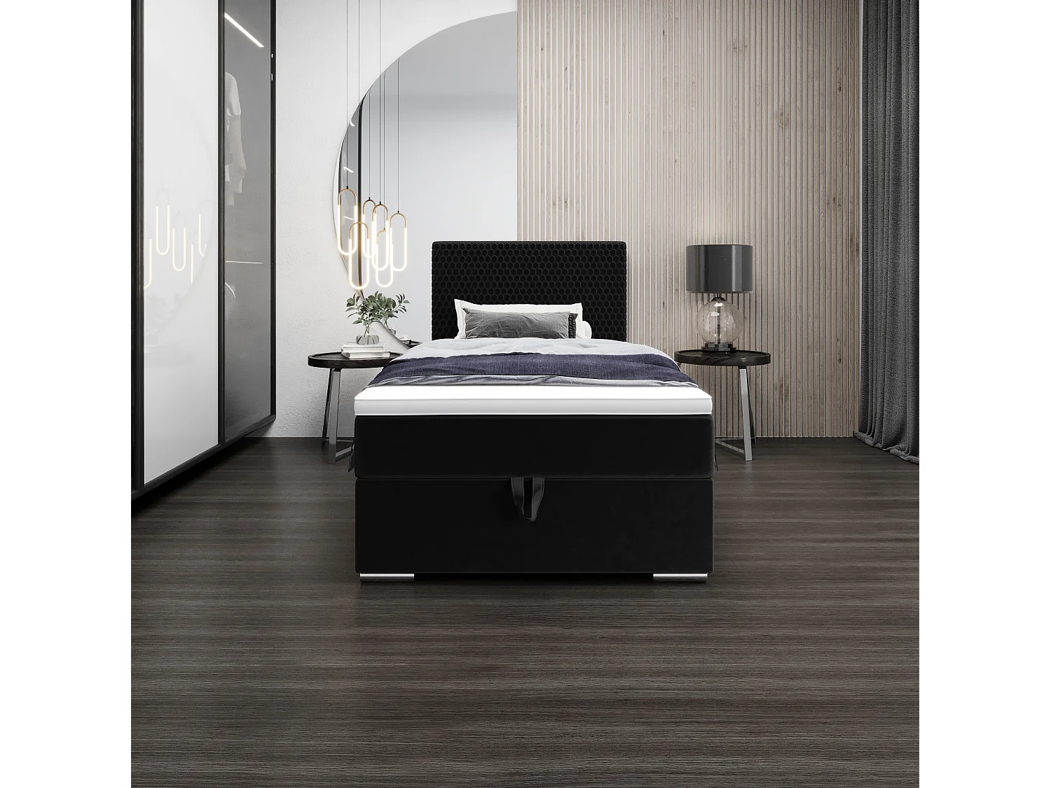 Boxspringbett HONEY 100x200 Riviera 100