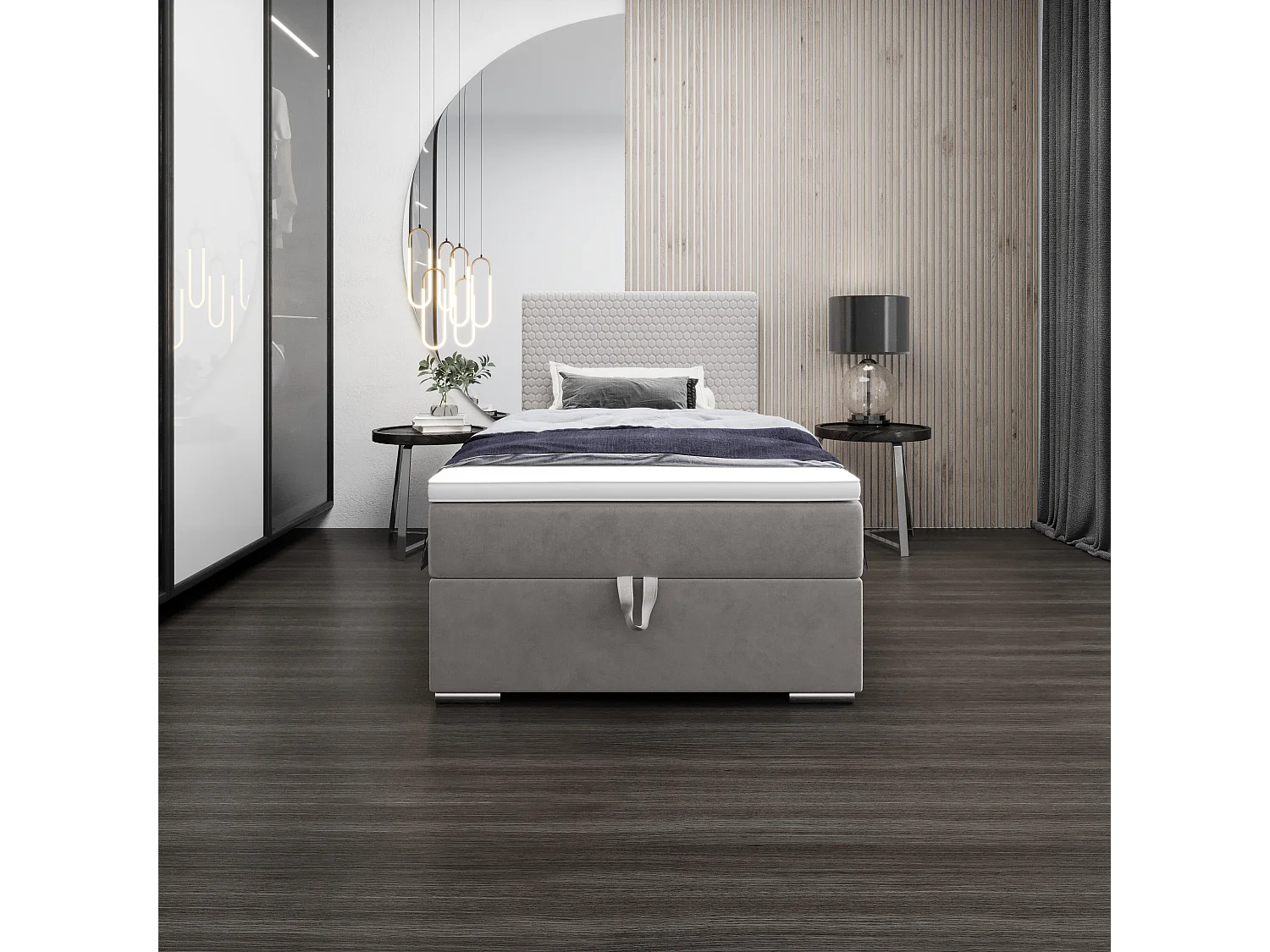 Boxspringbett HONEY 90x200 Riviera 91