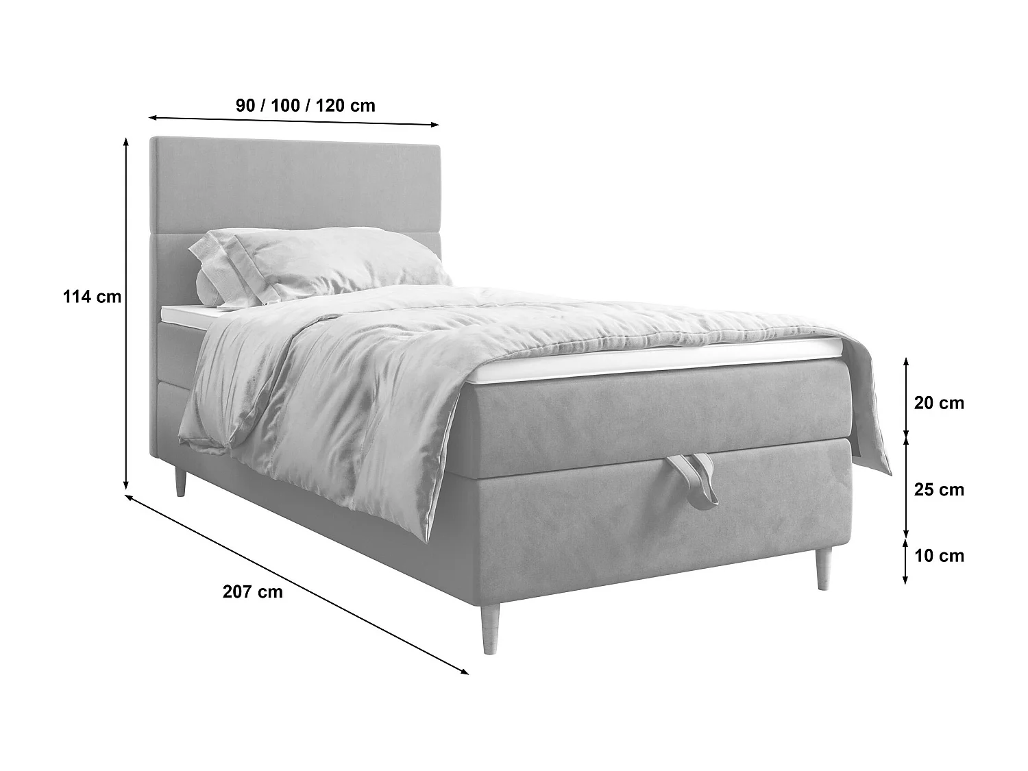 Boxspringbett FLO 120x200 Itaka 39
