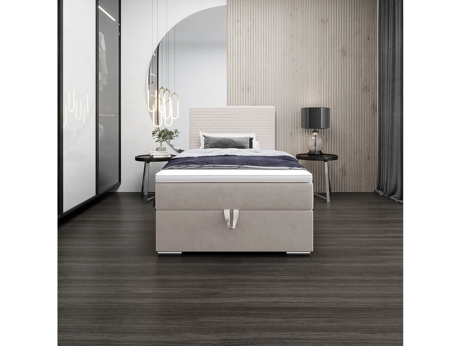 Boxspringbett HONEY 90x200 Riviera 21