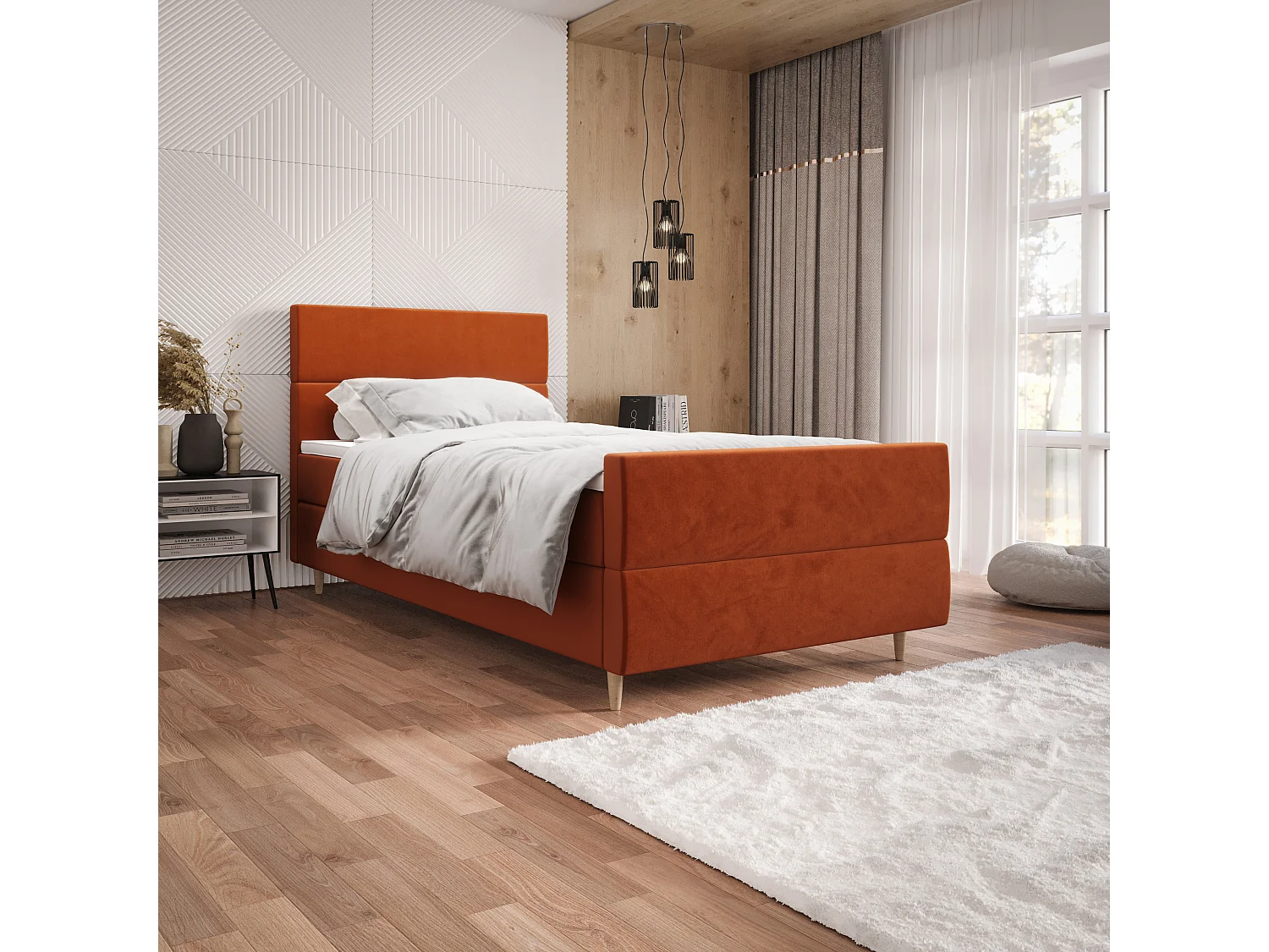 Boxspringbett FLO Plus 100x200 Itaka 01