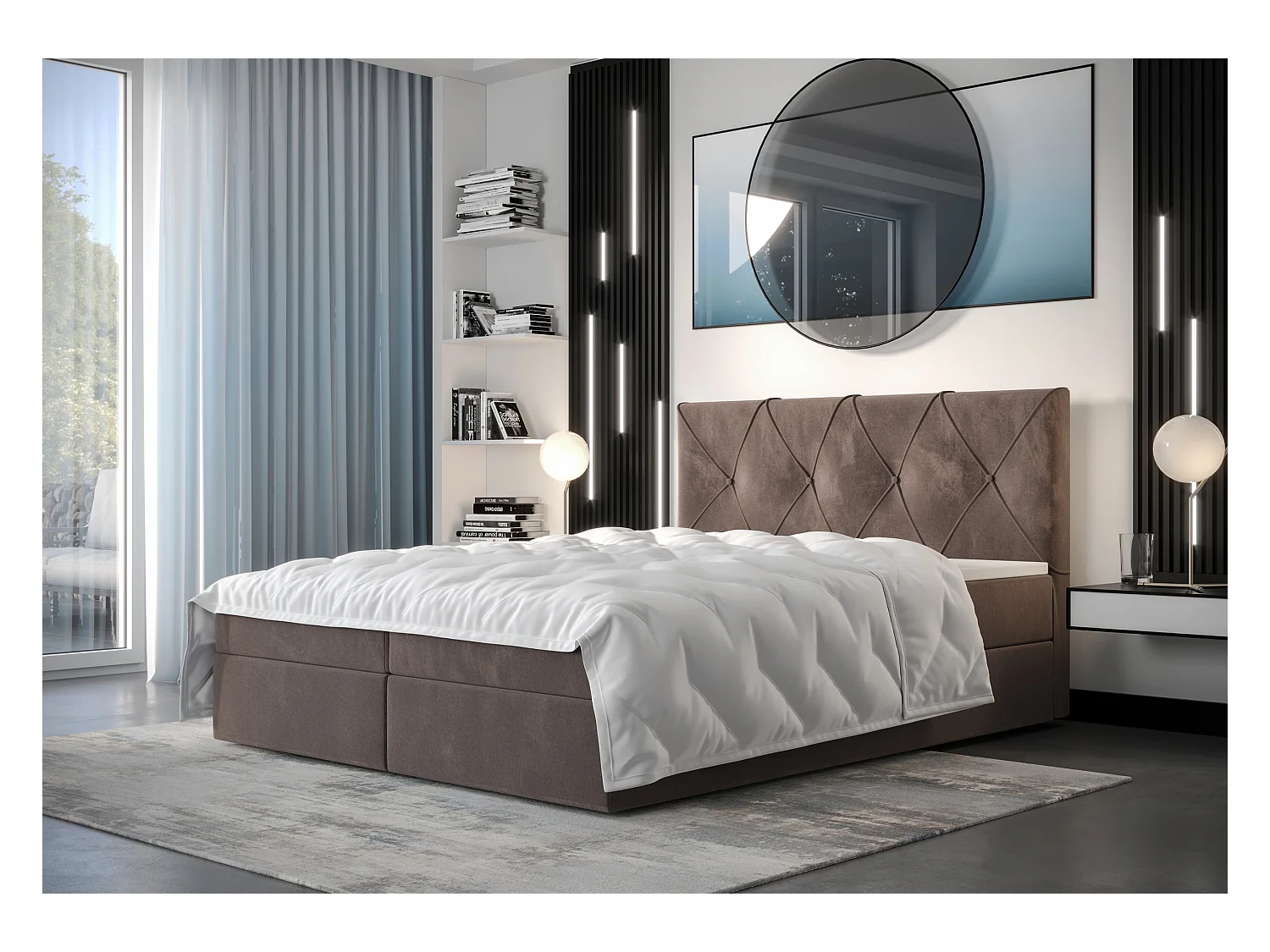 Boxspringbett ALTEA 160x200 Monolith 15