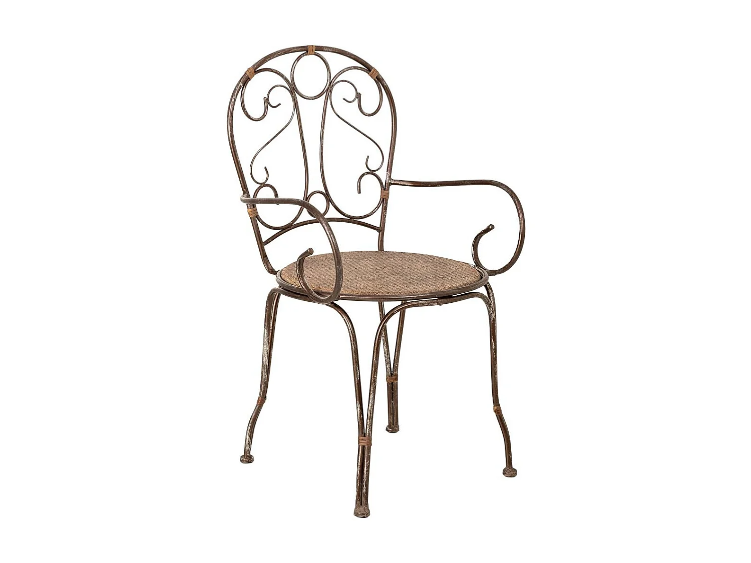 Chaise en métal 52,7x50,1x45/92,7h cm