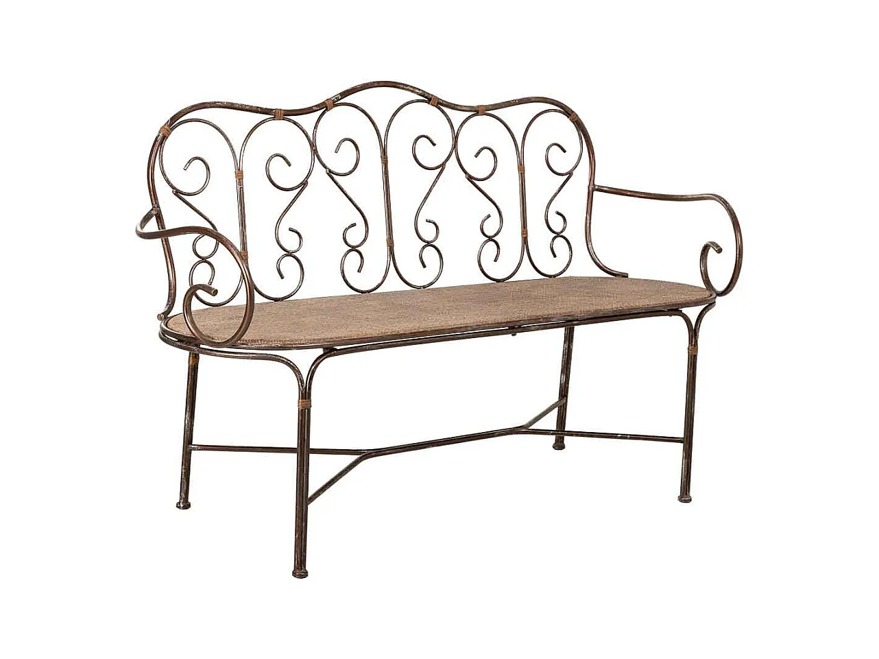 Banco de metal 146.69x55.25x45.09/89.54h cm