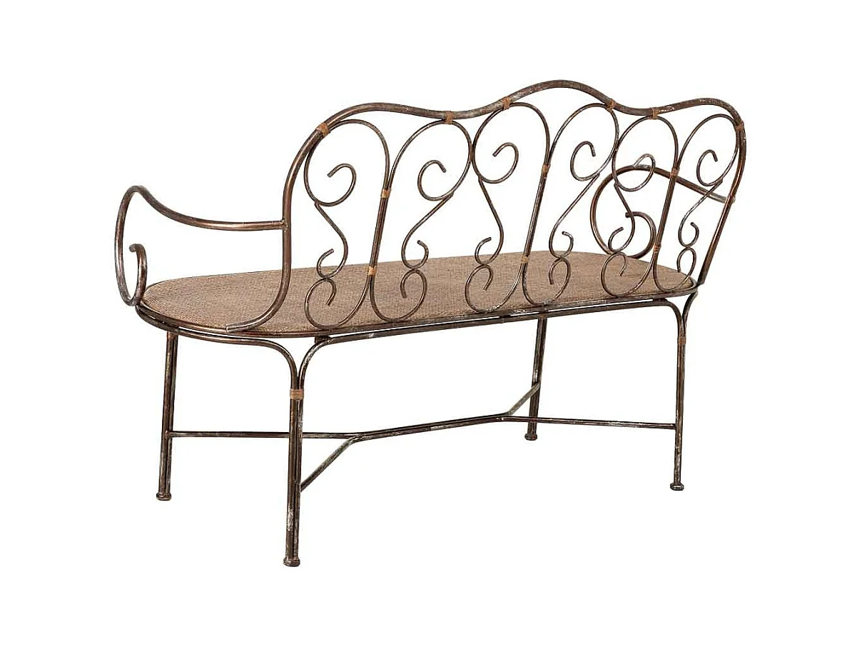 Banco de metal 146.69x55.25x45.09/89.54h cm