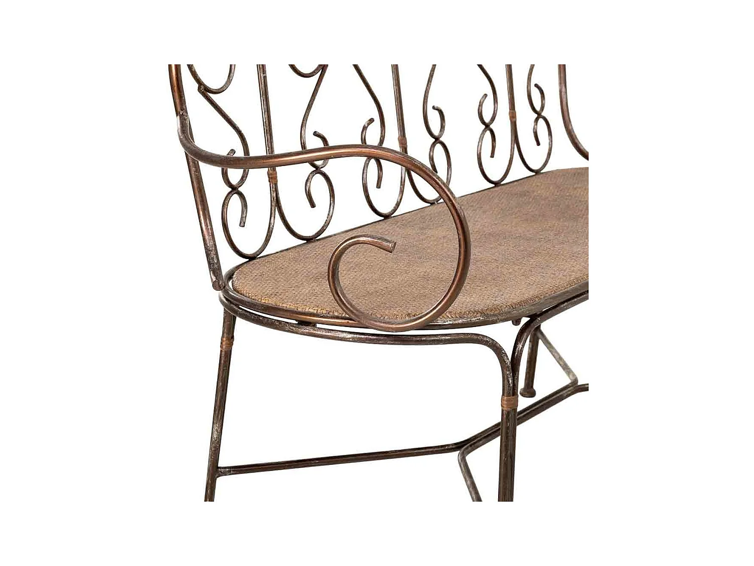 Banco de metal 146.69x55.25x45.09/89.54h cm