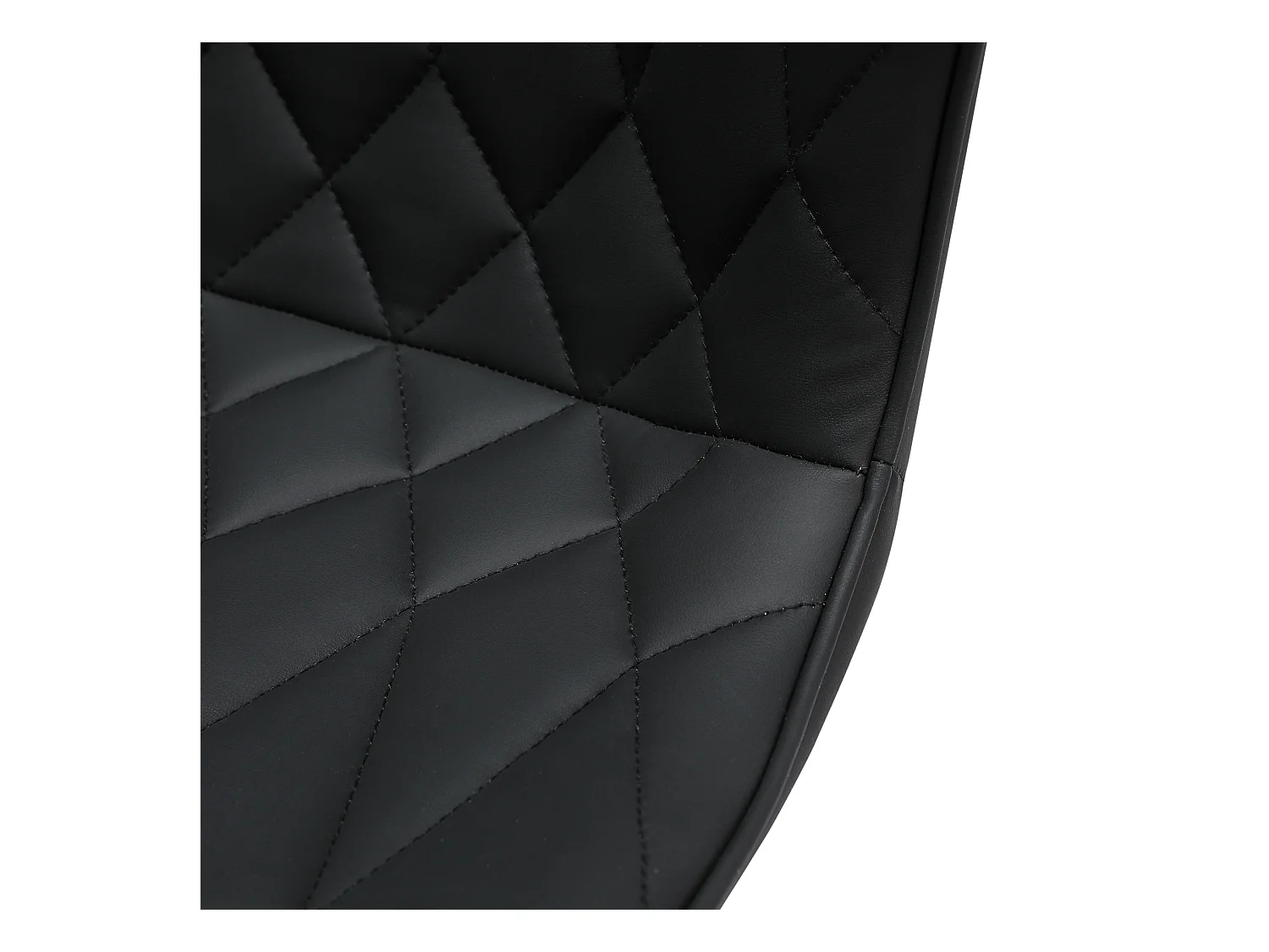 Lot de 2 Tabourets de bar HomeMiYN- Hauteur réglable, 360° rotatif en cuir diamanté, noir