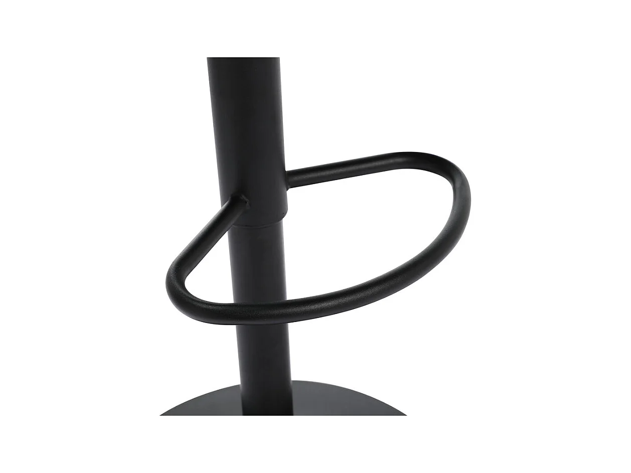 Lot de 2 Tabourets de bar HomeMiYN- Hauteur réglable, 360° rotatif en cuir diamanté, noir