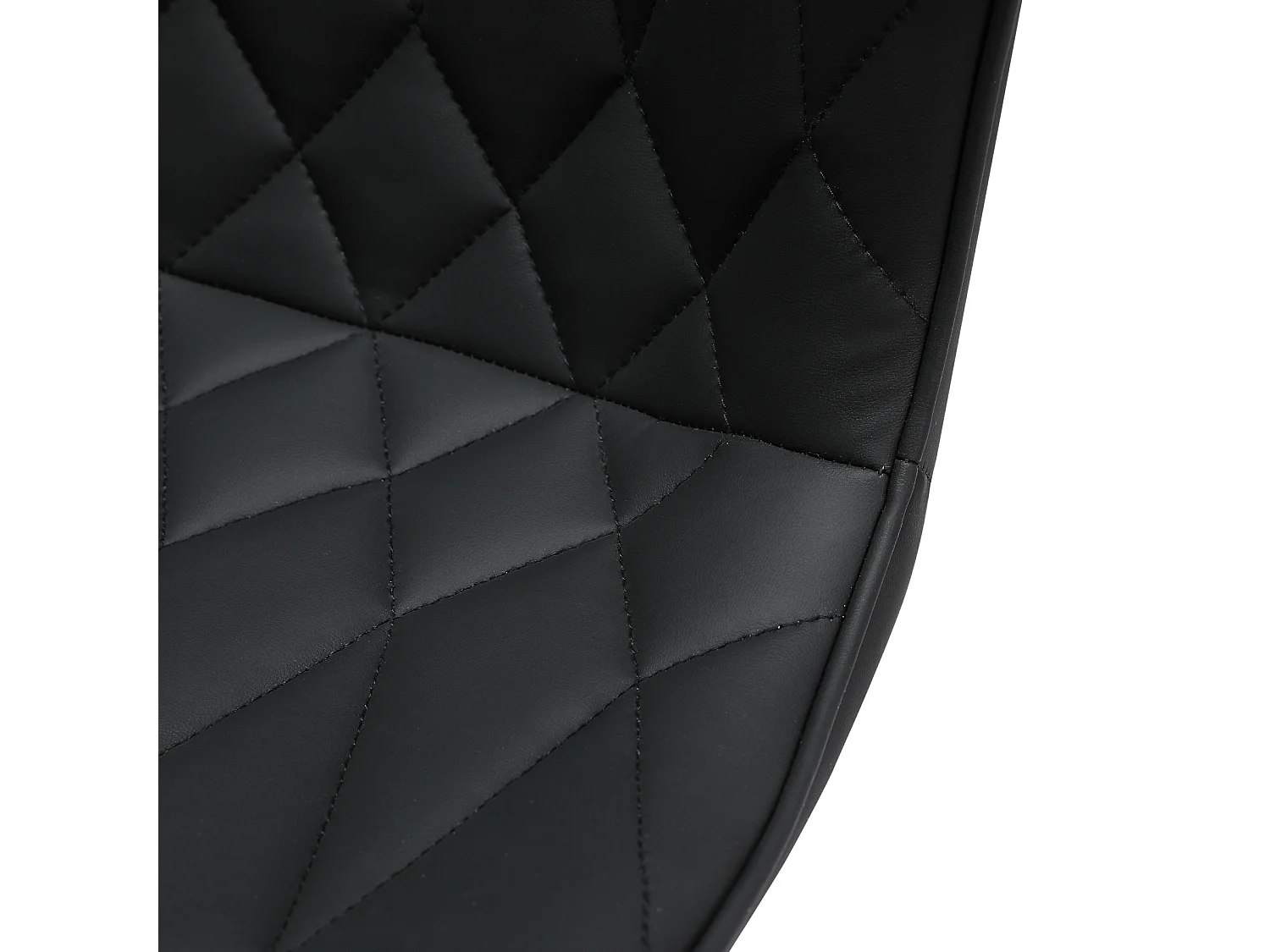 Lot de 2 Tabourets de bar HomeMiYN- Hauteur réglable, 360° rotatif en cuir diamanté, noir