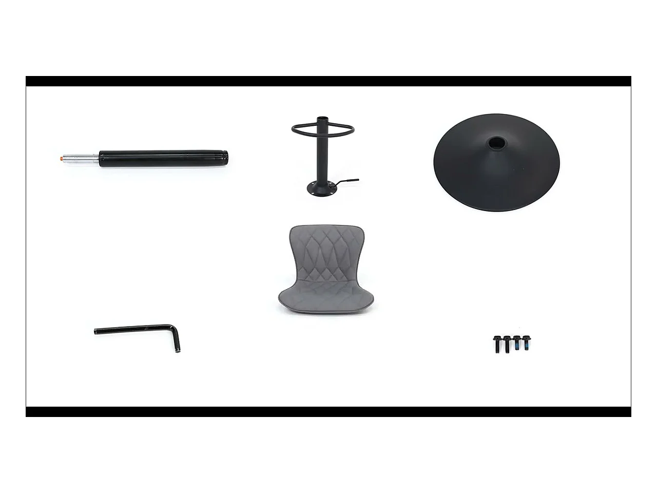 Set de 2 Tabourets de bar HomeMiYN Ajustables, 360° rotatif en cuir diamanté, Gris