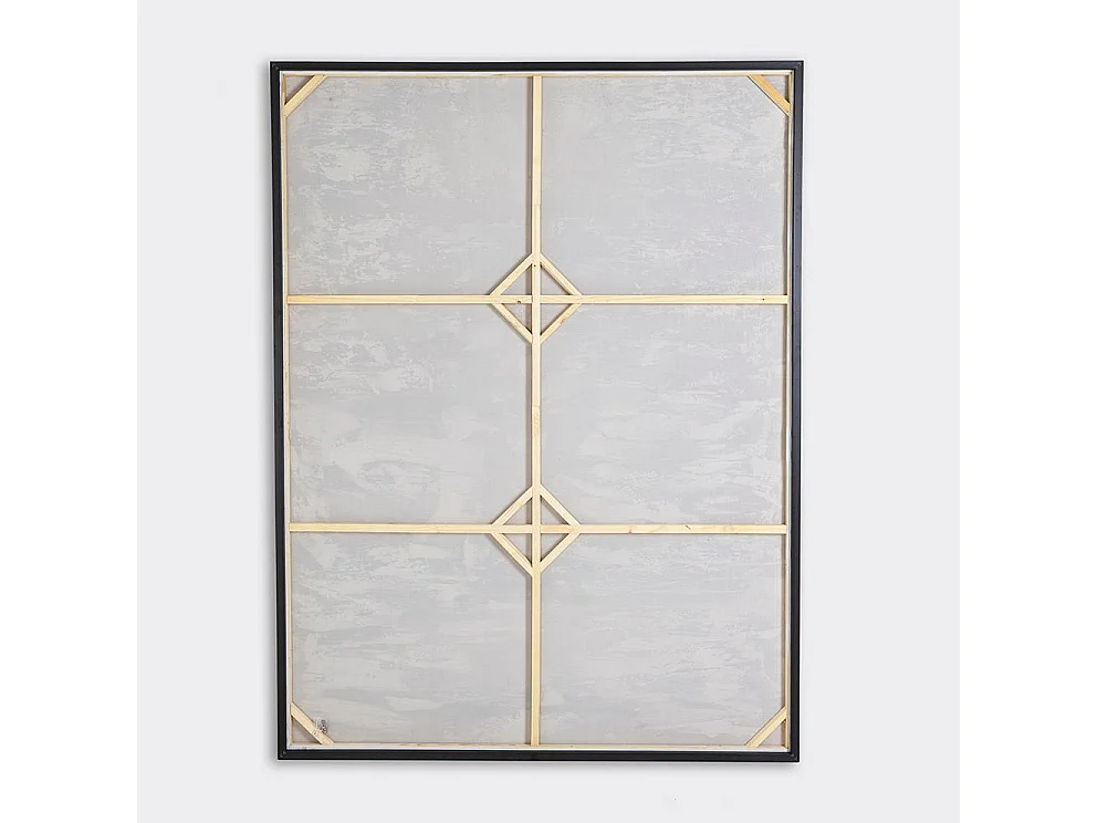 Tableau peinture à l'huile sur toile,peinte à la main avec cadre en bois noir - Longueur 150 x Profondeur 4 x Hauteur 200 cm