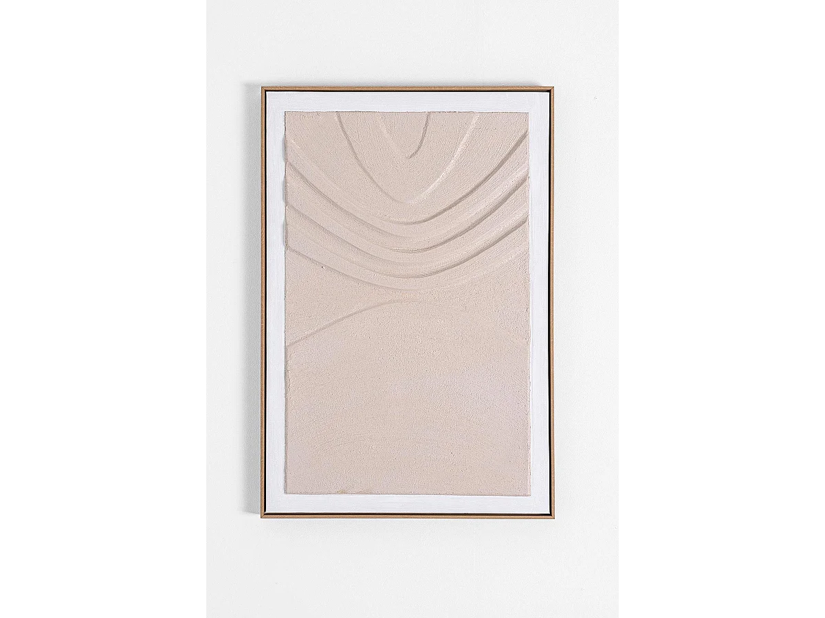 Lot de 2 tableaux peinture à l'huile ,peinte à la main abstraite avec cadre en bois - Longueur 120 x Hauteur 90 x profondeur 4 cm