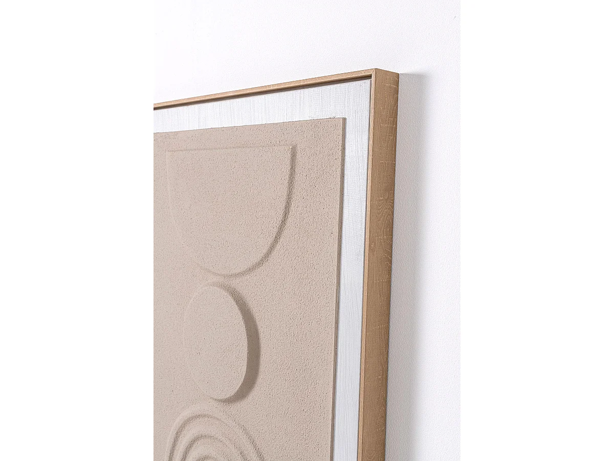 Lot de 2 tableaux peinture à l'huile ,peinte à la main abstraite avec cadre en bois - Longueur 120 x Hauteur 90 x profondeur 4 cm