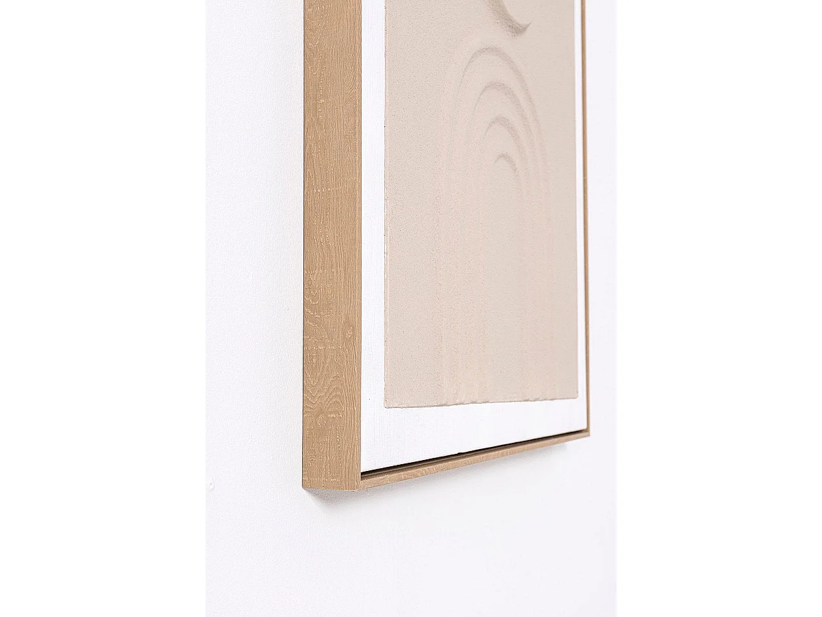 Lot de 2 tableaux peinture à l'huile ,peinte à la main abstraite avec cadre en bois - Longueur 120 x Hauteur 90 x profondeur 4 cm