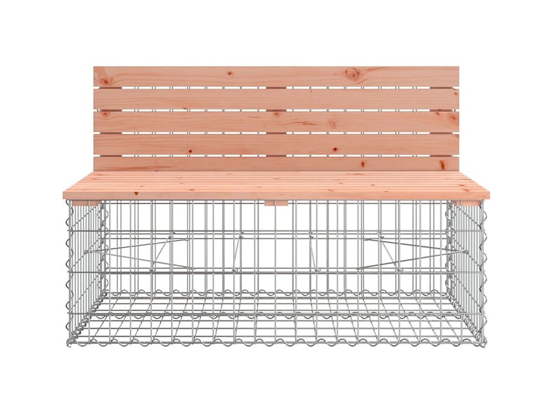 Banc jardin design gabion 347x71x65,5 cm bois massif de douglas