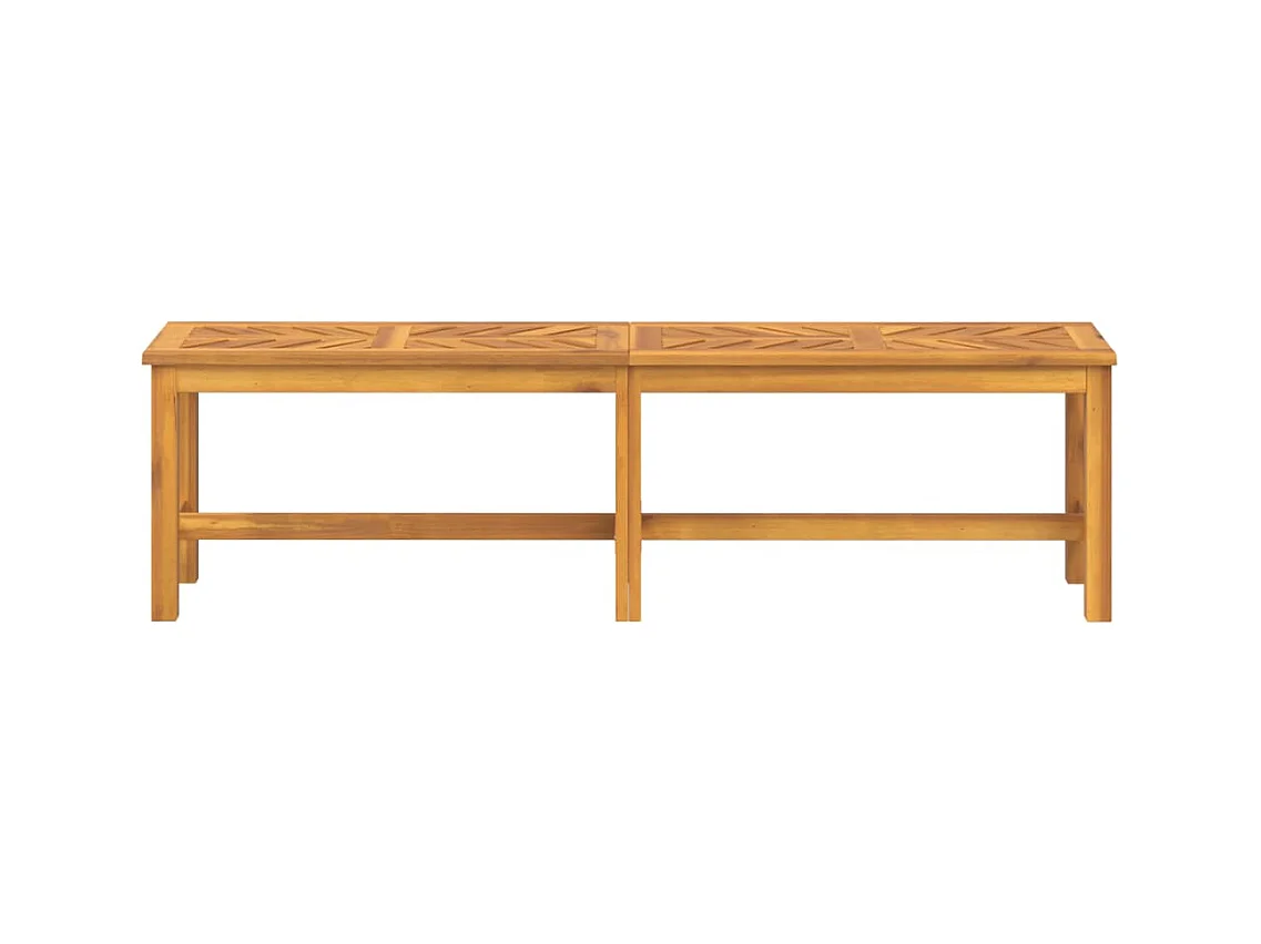 Banc de jardin 150 cm bois massif d'acacia
