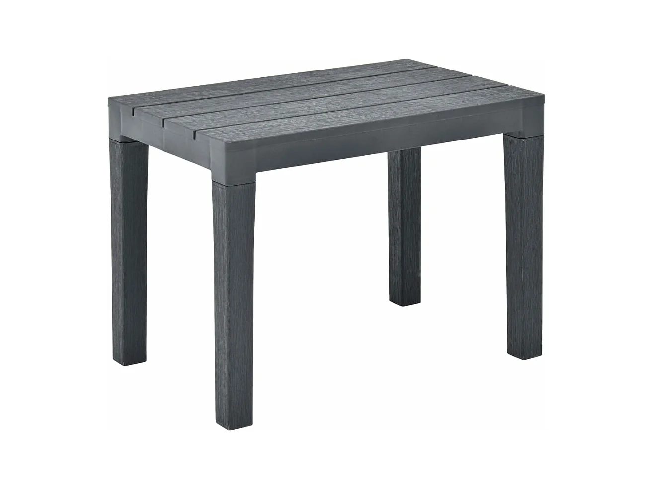 Bancos de jardín 2 unidades plástico gris antracita