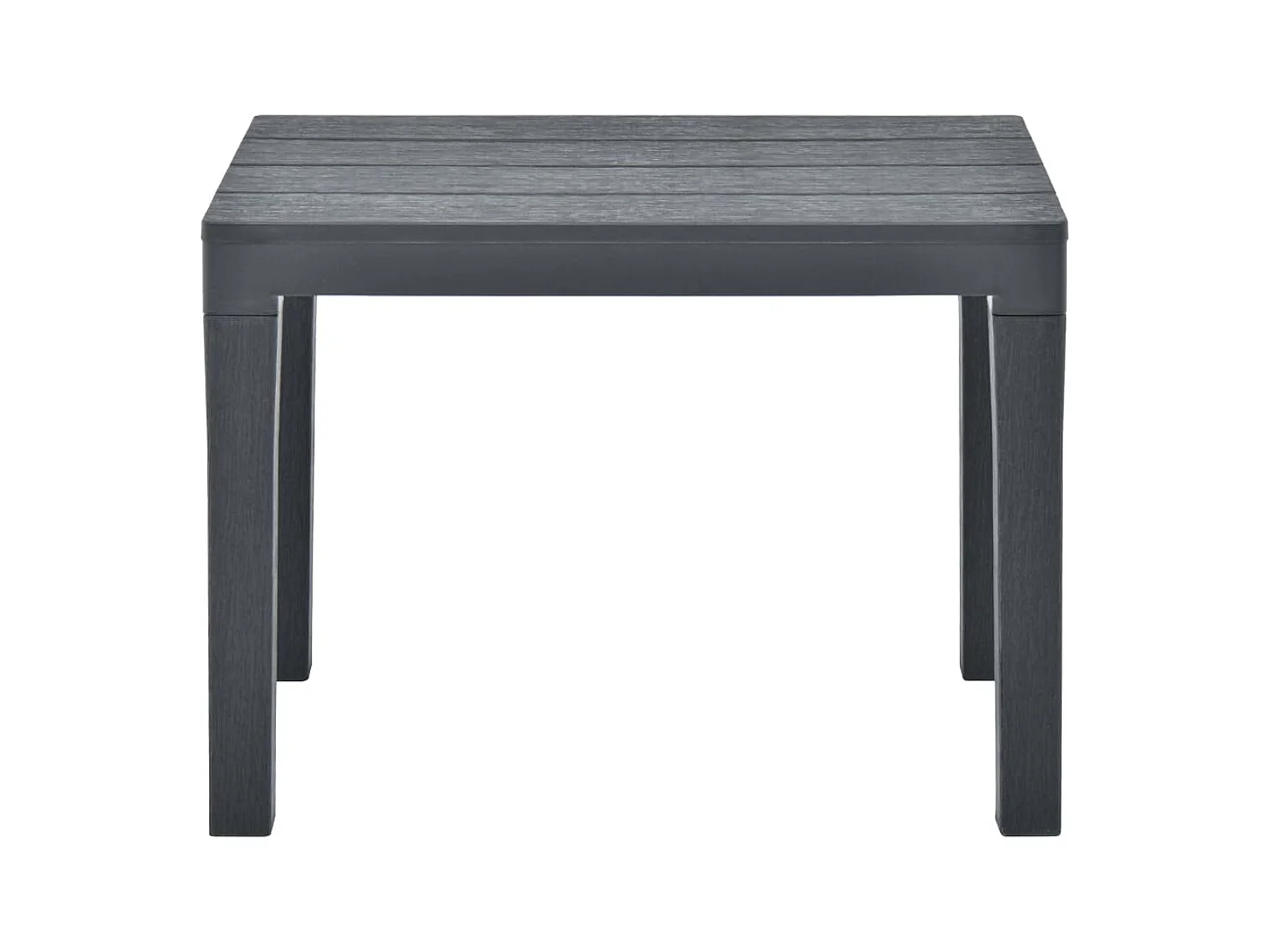 Bancs de jardin 2 pièces Anthracite Plastique