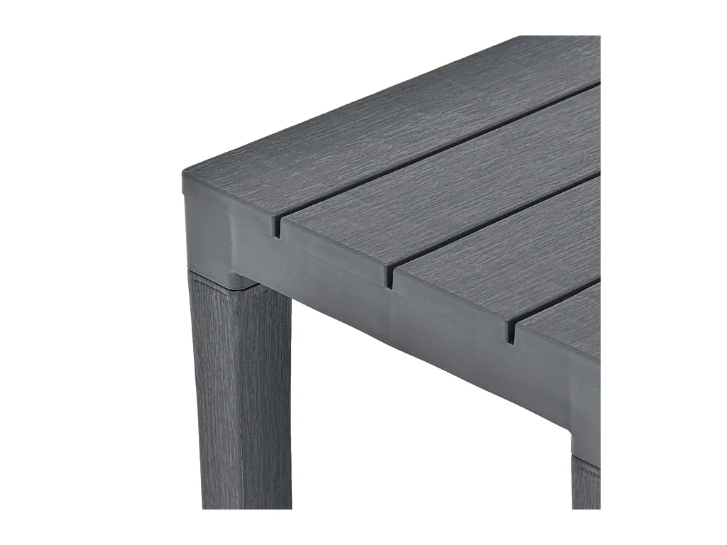 Bancs de jardin 2 pièces Anthracite Plastique