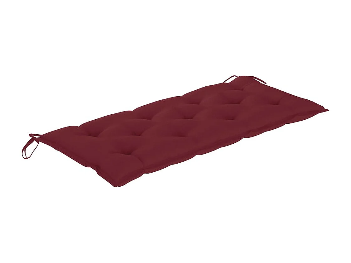 Tuinbank met kussen 120 cm bamboe