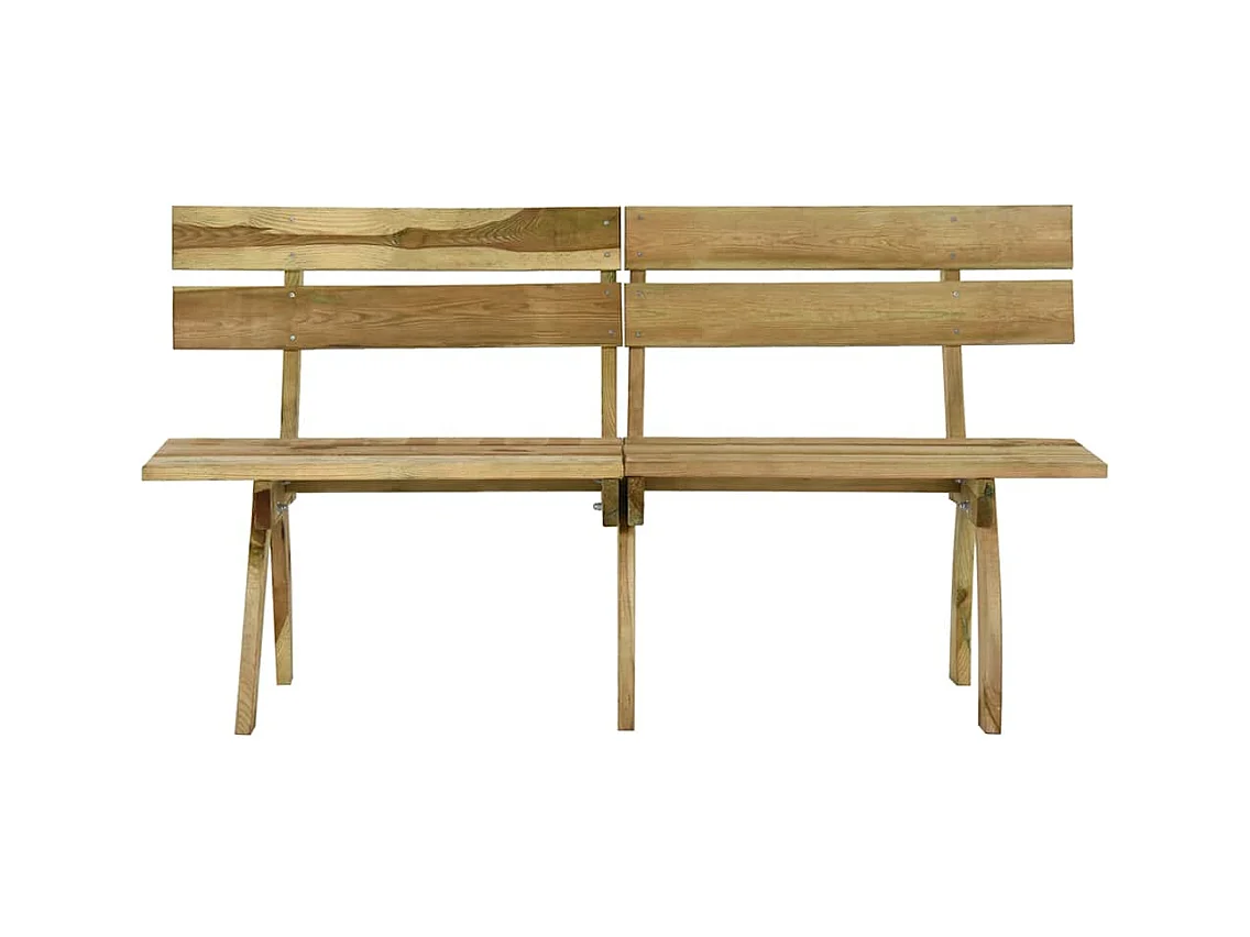Banc de jardin 160 cm Bois de pin imprégné
