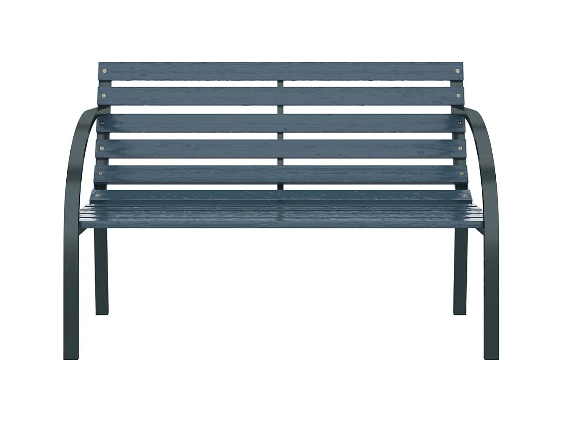 Banc de jardin 120 cm Gris Bois