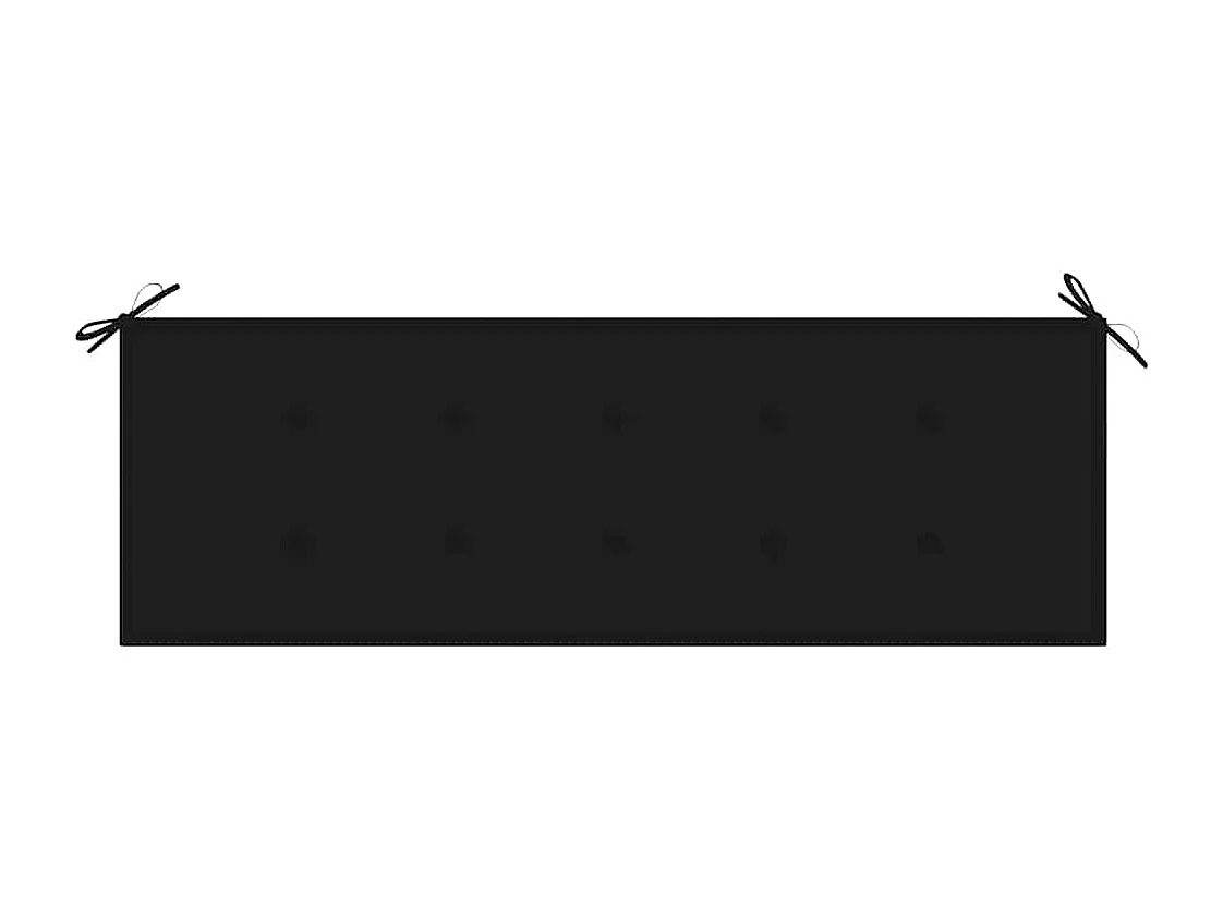 Banco de jardim empilhável com almofadão 159 cm teca maciça