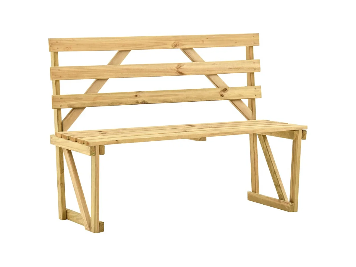 Banc de jardin 120 cm Bois de pin imprégné