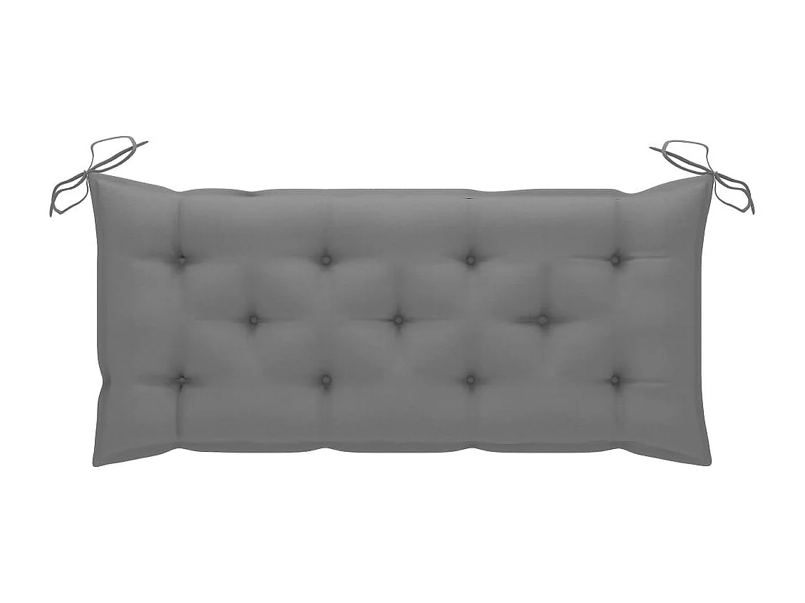 Banc de jardin pliable avec coussin 118 cm Bambou