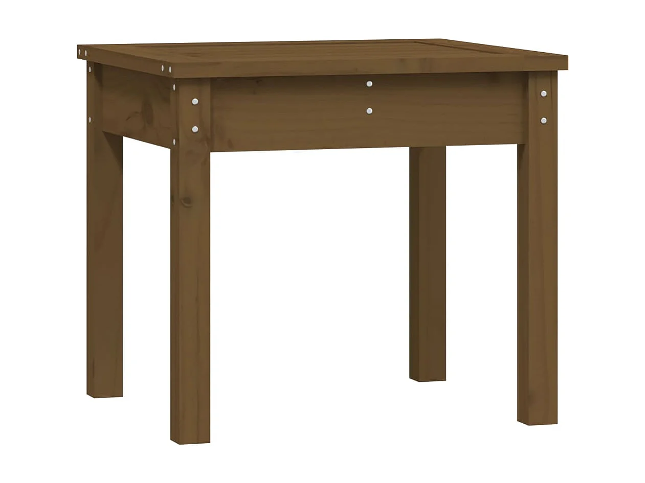 Banc de jardin marron miel 50x44x45 cm bois de pin massif
