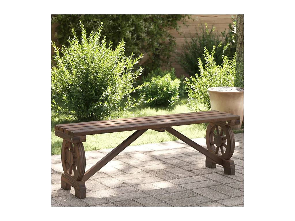 Banc de jardin 115 cm bois de sapin massif