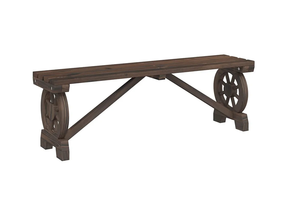 Banc de jardin 115 cm bois de sapin massif