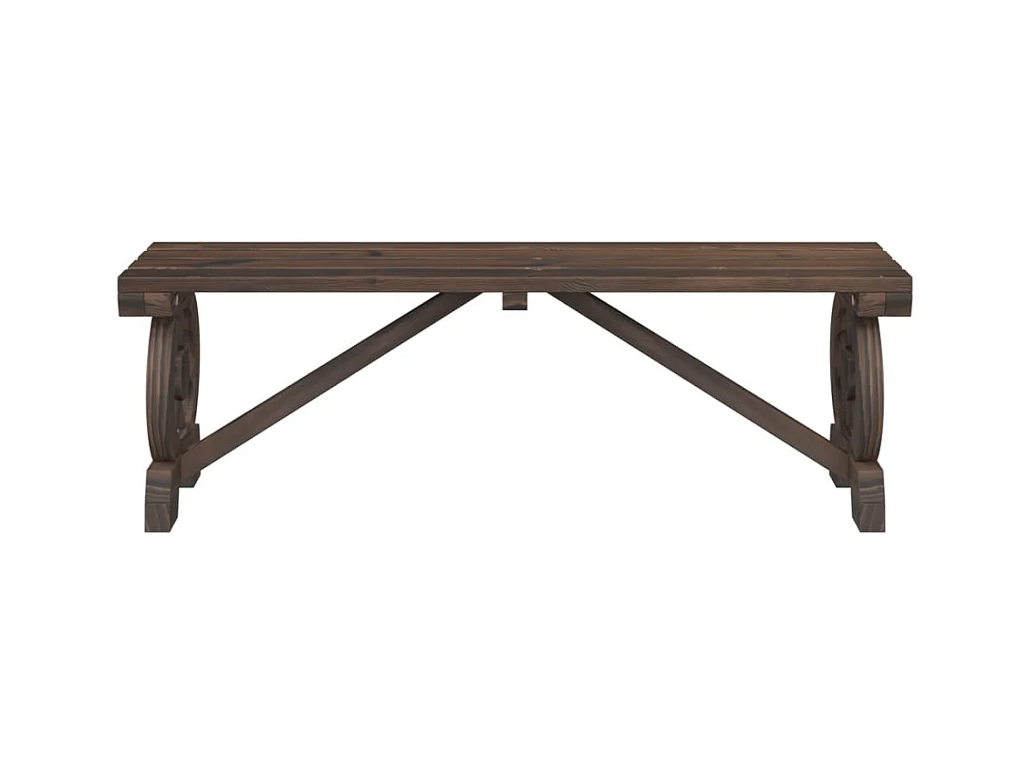 Banc de jardin 115 cm bois de sapin massif