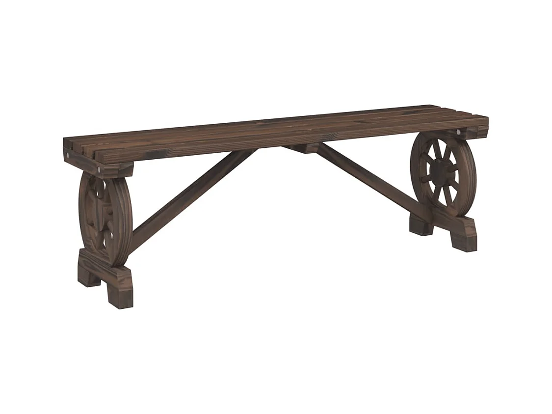 Banc de jardin 115 cm bois de sapin massif